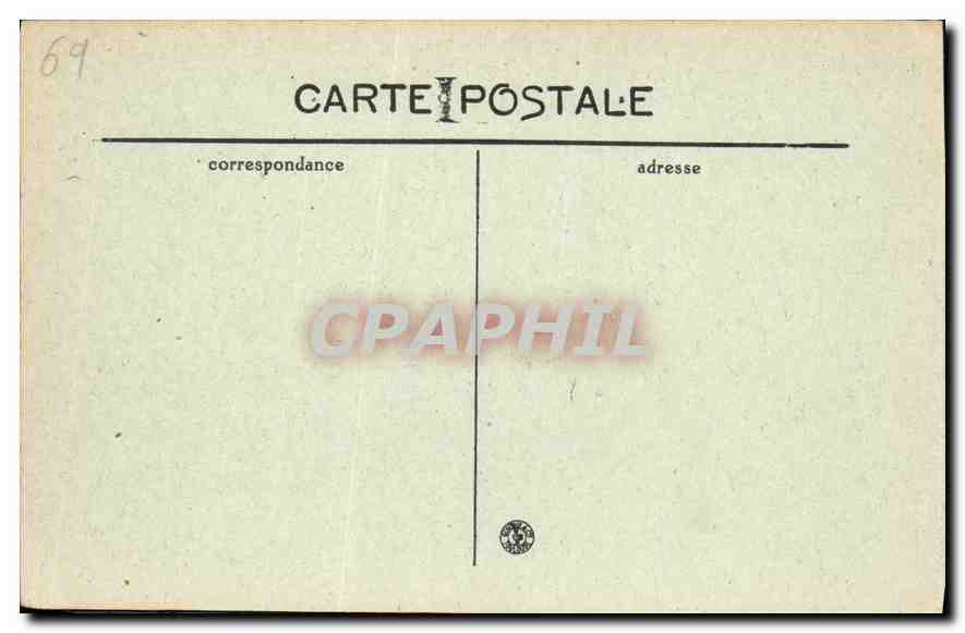 CPA Lyon Fontaine Bartholdi Place des Terreaux — Verso