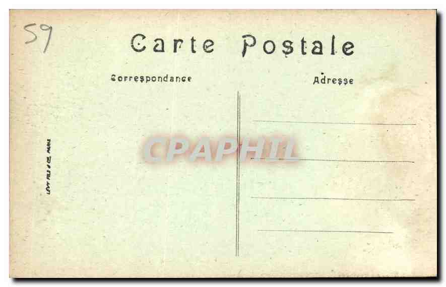 CPA Cambrai Vieille Muraille Entree des Eaux — Rückseite