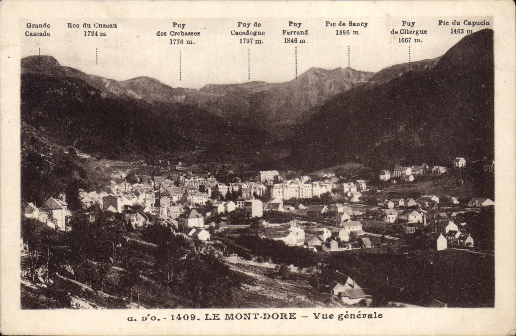 CPA Le Mont Dore Vue generale
