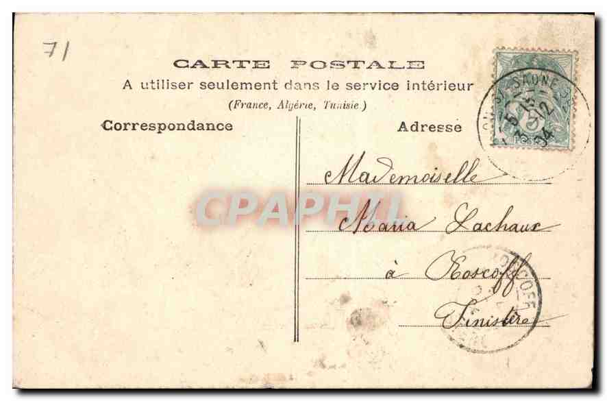 CPA Chalon sur Saone Bacaller aux Febvres — Rückseite