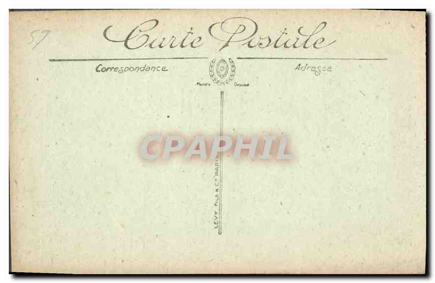 CPA Roubaix L'Ecole Nationale des Beaux Arts — Rückseite
