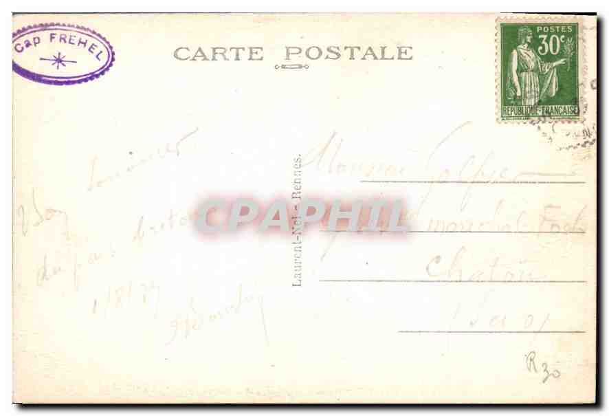 CPA Cap Frehel Les Falaises (La Fauconiere — Rückseite