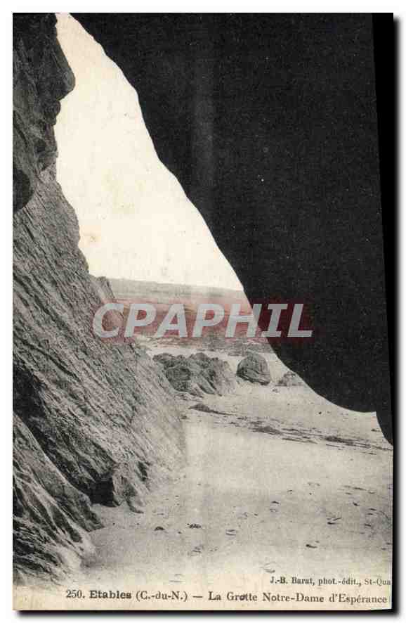 CPA Etables (C du N) La Grotte Notre Dame d'Esperance