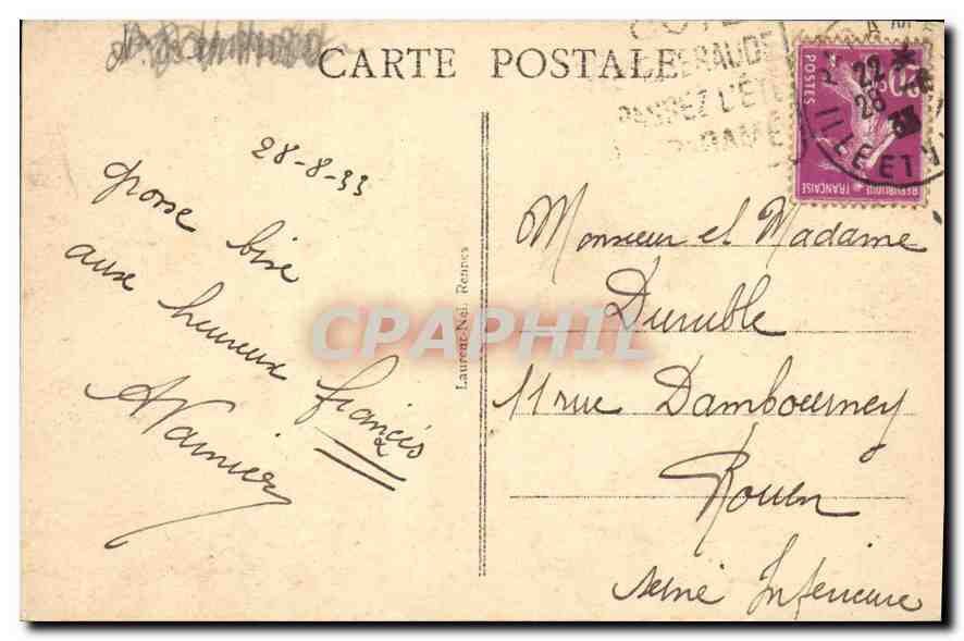 CPA Cap Frehel Le Phare Les Houlles Cote d'Emeraude — Rückseite