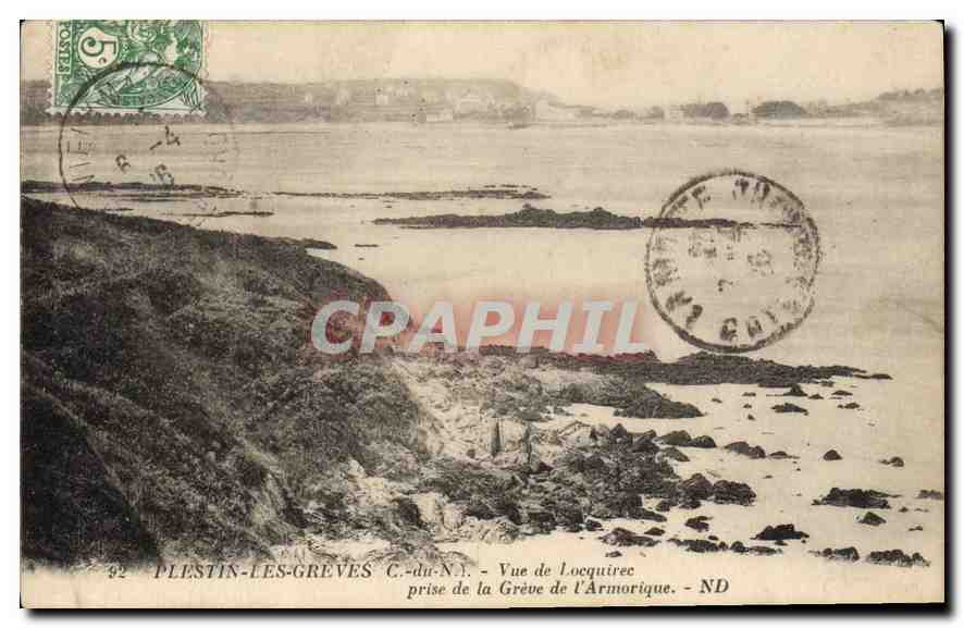 Plestin-les-Grèves - Vue de Locquirec - C.-du-N.Y. - ND