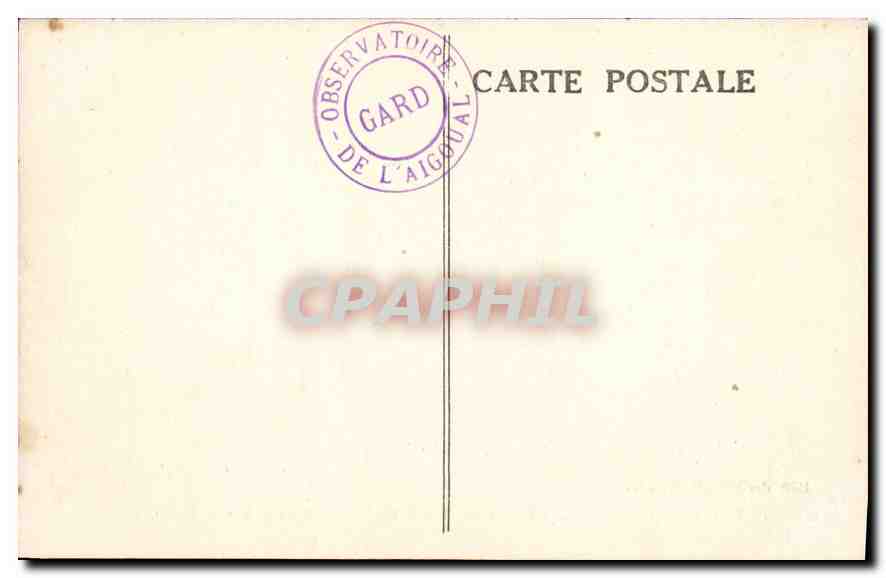 Mont-Aigoual (1.567 m.) — Forêt de Miquel près le Grand-Hôtel — Éditeur : des Nouvelles Galeries, n° 582 — Rückseite