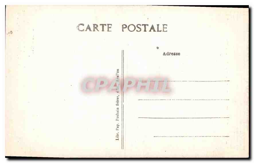 CPA Vezelay historique Predication de la 2e croisade par Saint Bernard le 31 Mars 1146 — Rückseite