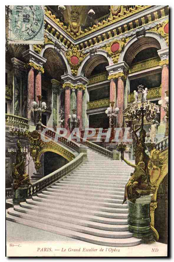 CPA Paris Le Grand Escalier de l'Opera