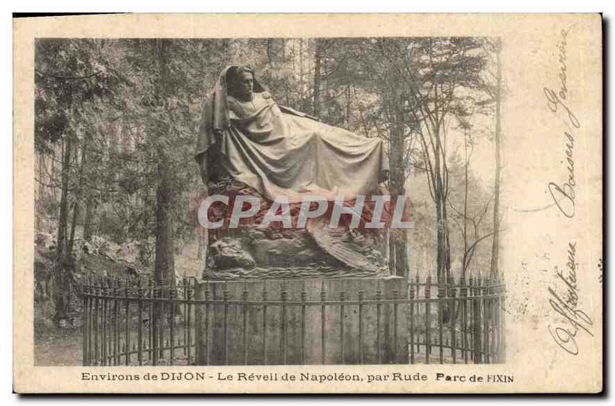 CPA Environs de Dijon Le Reveil de Napoleon par Rude Parc de Fixin