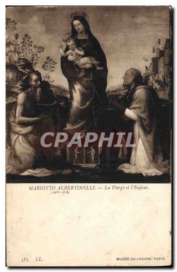 CPA Mariotto Albertinelli La Vierge et l'Enfant Paris Musee du Louvre