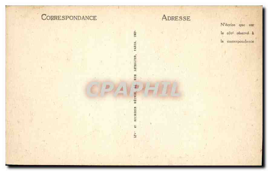 CPA Paris Notre Dame Chimeres — Rückseite