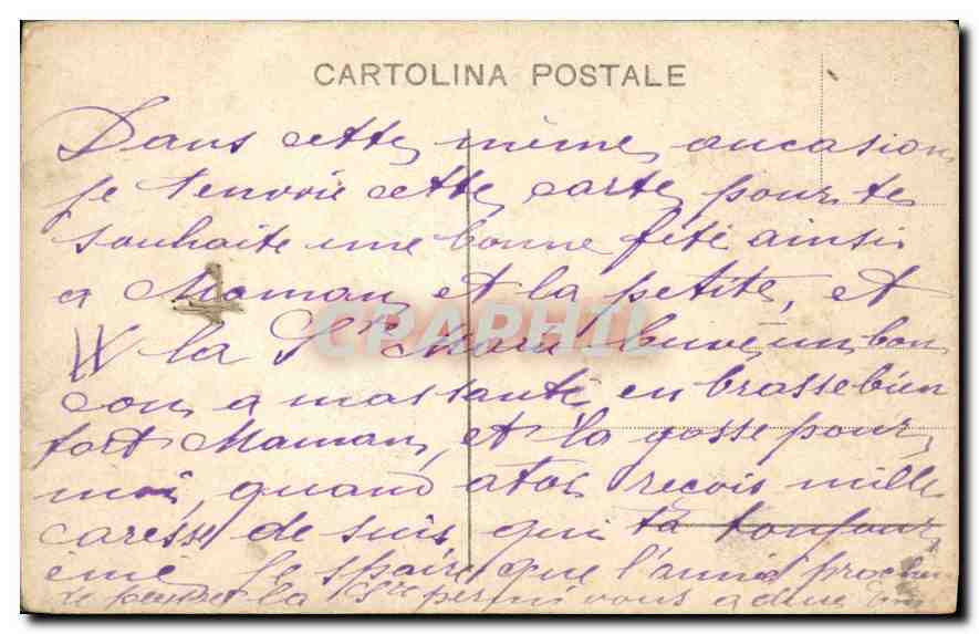 CPA Fantaisie Fleurs — Rückseite