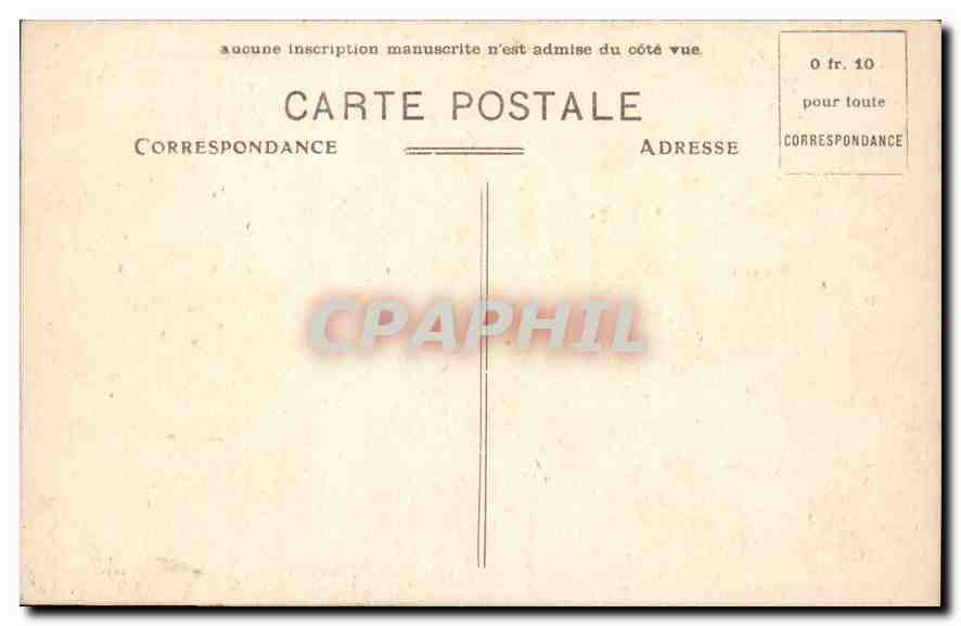 CPA Saint Guenole Penmarch (Finistere) Vague passant par dessus le Rocher du Moine — Rückseite