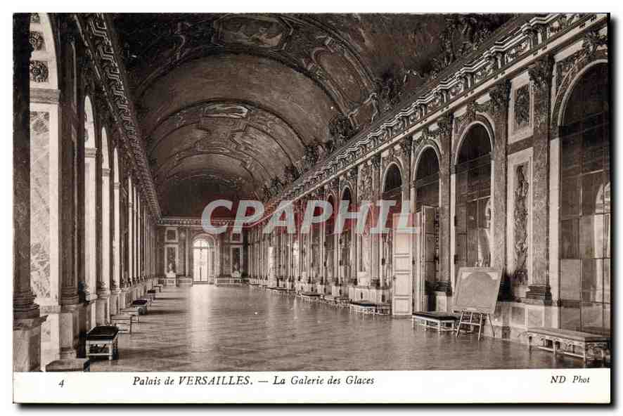 CPA Palais du Versailles La Galerie des Glaces