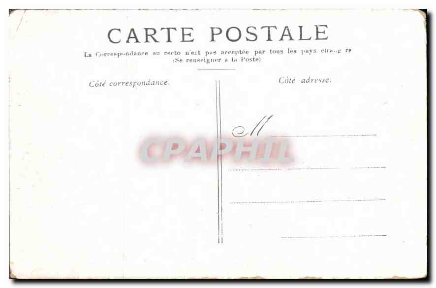 CPA Paris La Cour du Carrours — Rückseite