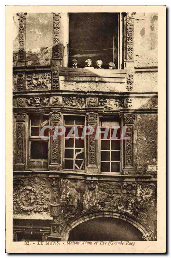 CPA Les Mans Maison Adam et Eve (Grande Rue)