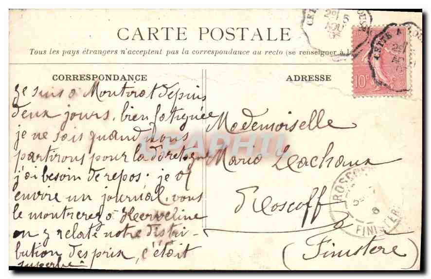 Carcassonne — Vue générale du Nord — Phot. M. J. / Louis Sabbard — Verso