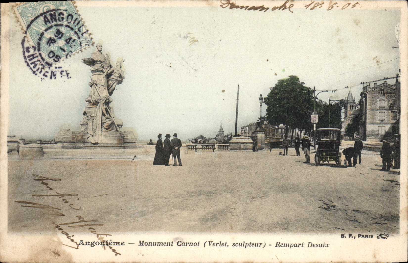 Angoulême — Carnot-Monument (Verlet, Bildhauer) — Bastion Desaix