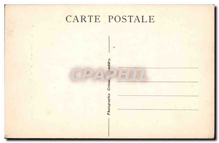 CPA Chambery (Savoie) Les Charmettes Mme de Warens — Rückseite