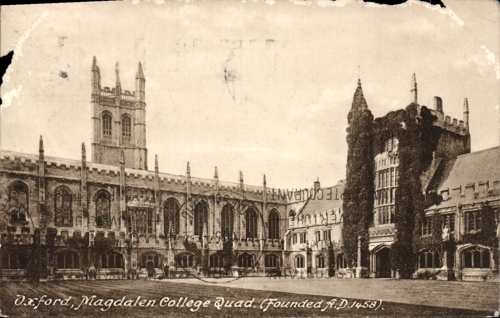 CPA Oxford Magdalen College Quad (Fondede F D 1458)