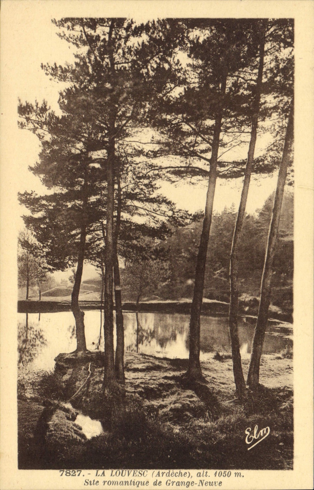Site romantique de Grange-Neuve — La Louvesc (Ardèche), alt. 4050 m — Éditeur Elmy, n° 7827