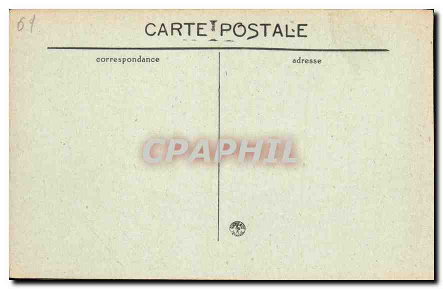 CPA Lyon Palais du Commerce La Bourse — Verso