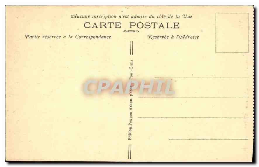 CPA Pont Croix Interieur de l'Eglise Autel Saint Nicolas — Rückseite