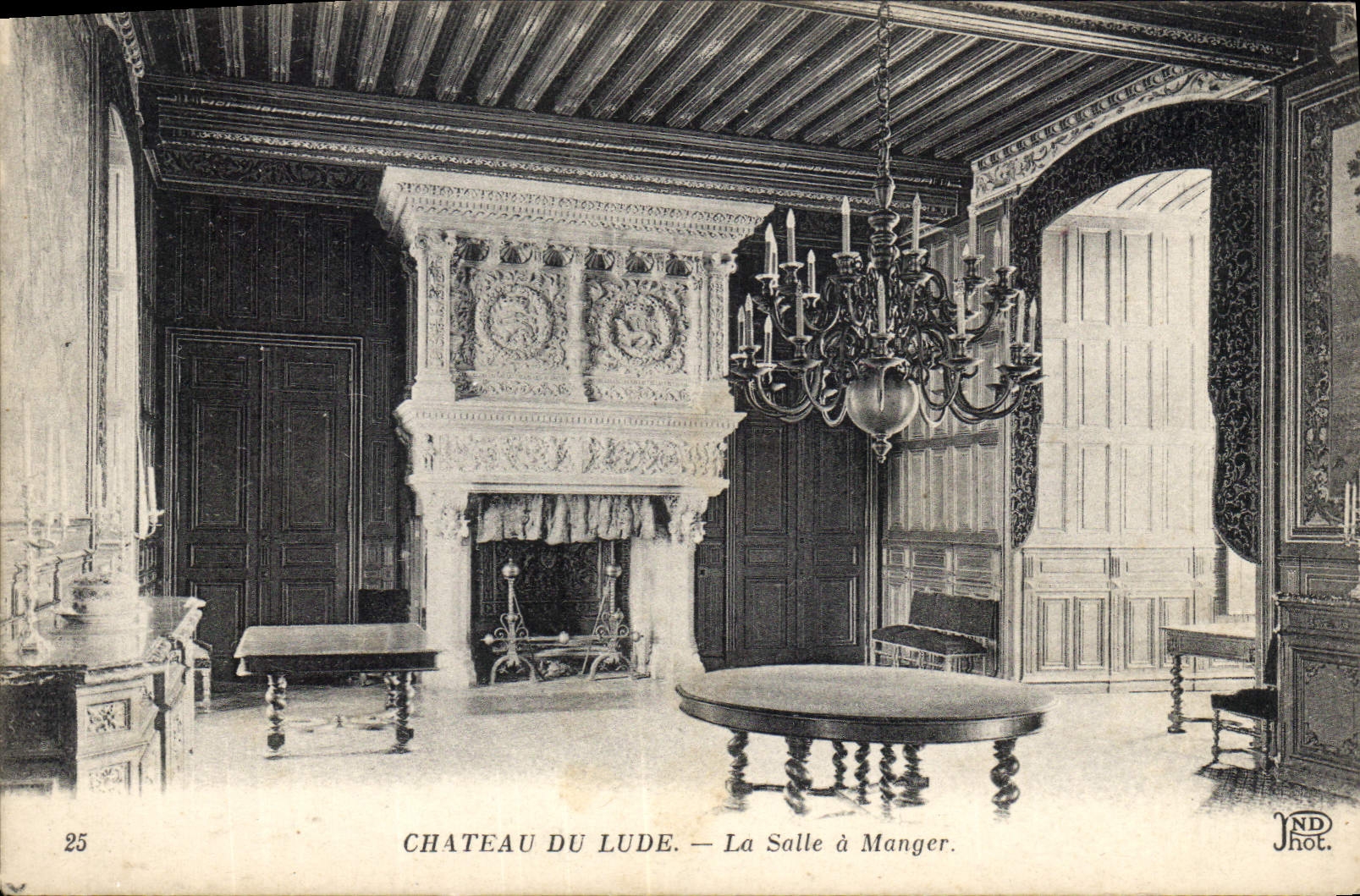 CPA Chateau du Lude La Salle a Manger