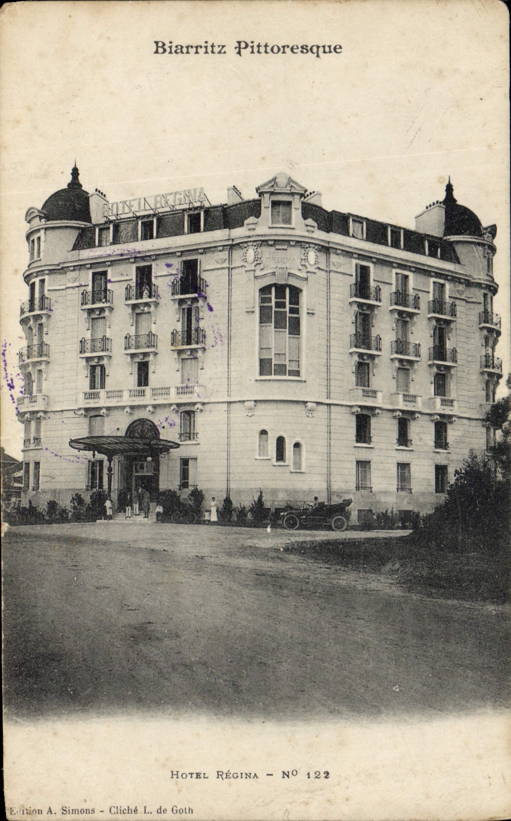 CPA Biarritz Pittoresque Hotel Regina