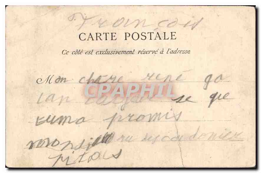 CPA Infante Marie Isabelle Petite Fille de Louis XV par Nattier — Back