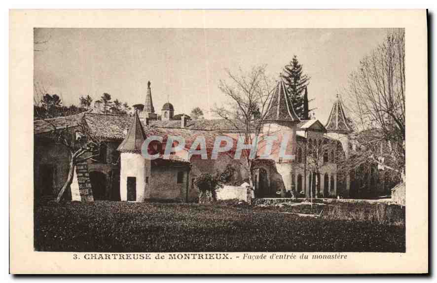 CPA Chartreuse de Montrieux Facade d'entree du monastere