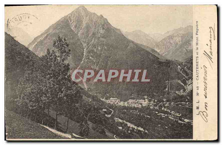 CPA Cauterets et la Mont Peguere