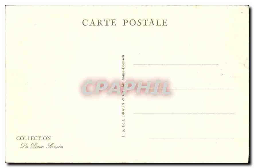 CPA Chamonix Savoy Palace — Verso