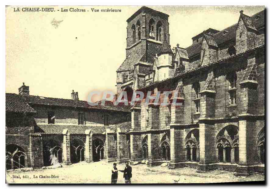 La Chaise-Dieu — Los Claustros — Vista exterior — Béal, editorial La Chaise-Dieu