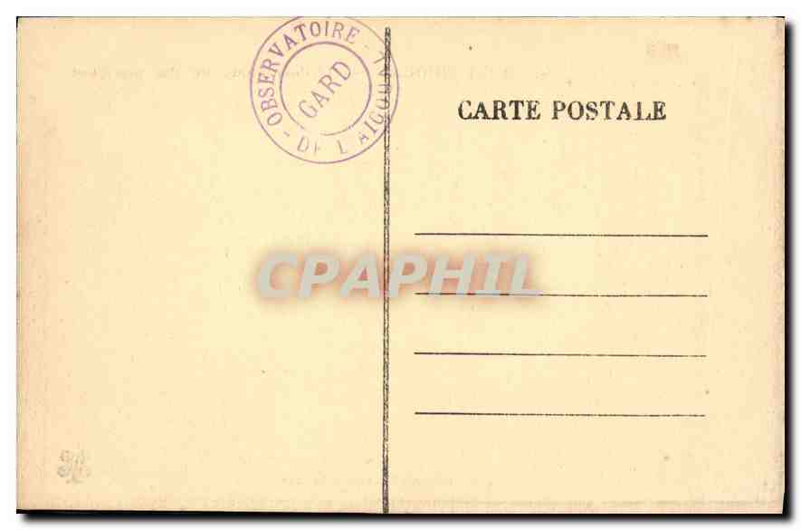 CPA Mont Aigoual L'Observatoire vu des precipices — Rückseite