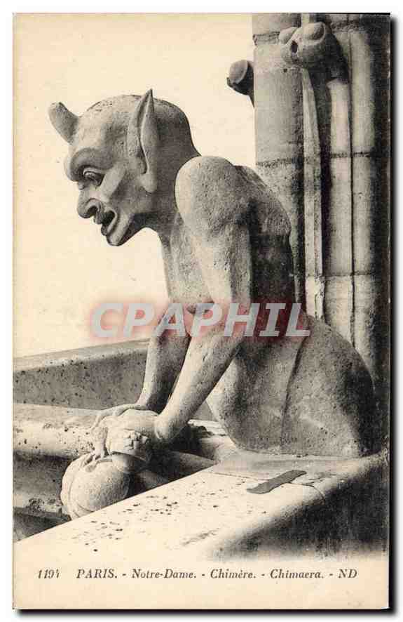 CPA Paris Notre Dame Chimere Chimaera