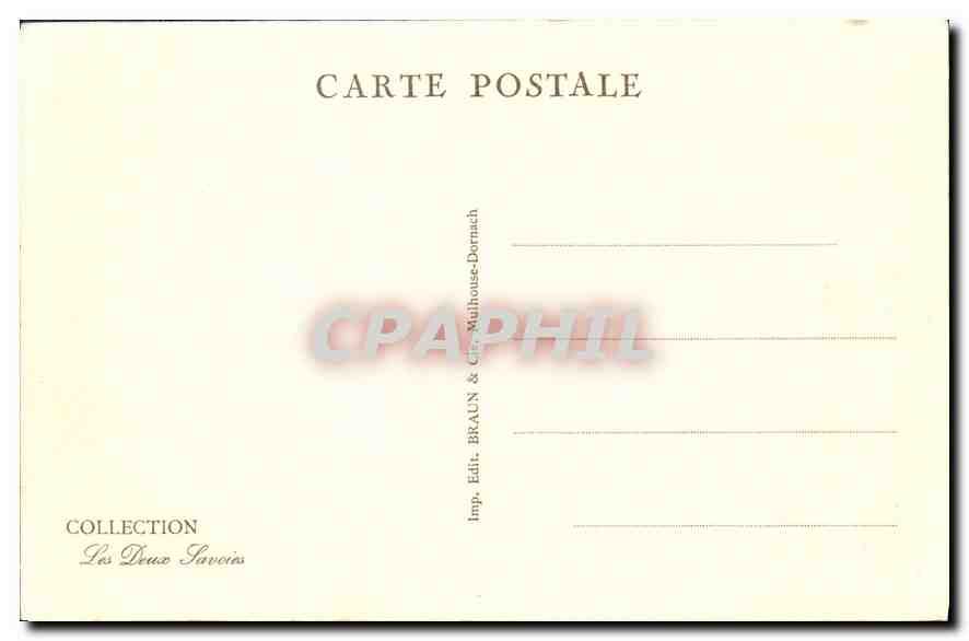 CPA Chamonix Savoy Palace — Verso