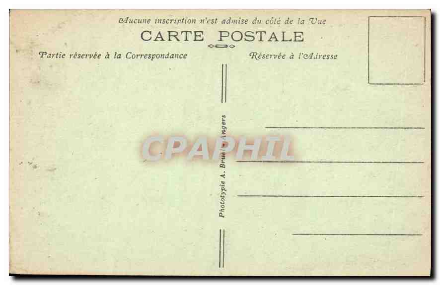 CPA Angers Vue generale du Mail et le Palais de Justice — Rückseite