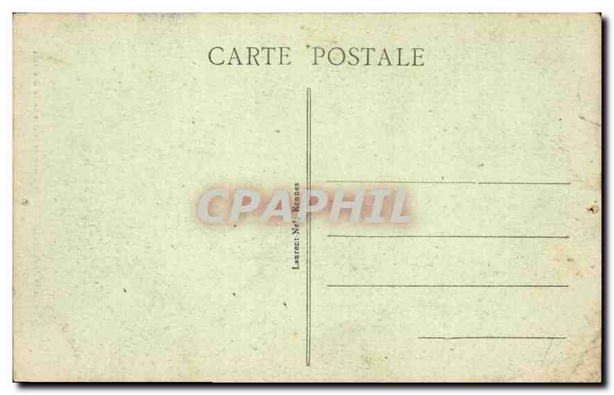 CPA Presqu'ile de Quiberon Arche de la Grotte — Rückseite