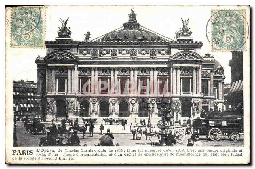 CPA Paris L'Opera de Charles Garnier