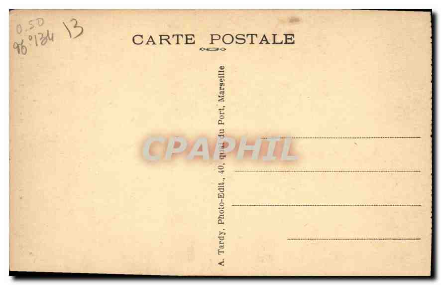 CPA Oeuvre de la Jeunesse Jean Joseph Allemand Marseille La Venite — Rückseite