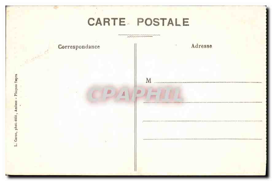 CPA Amiens Cathedrale La Nefet et les Stalles du Choeur — Rückseite