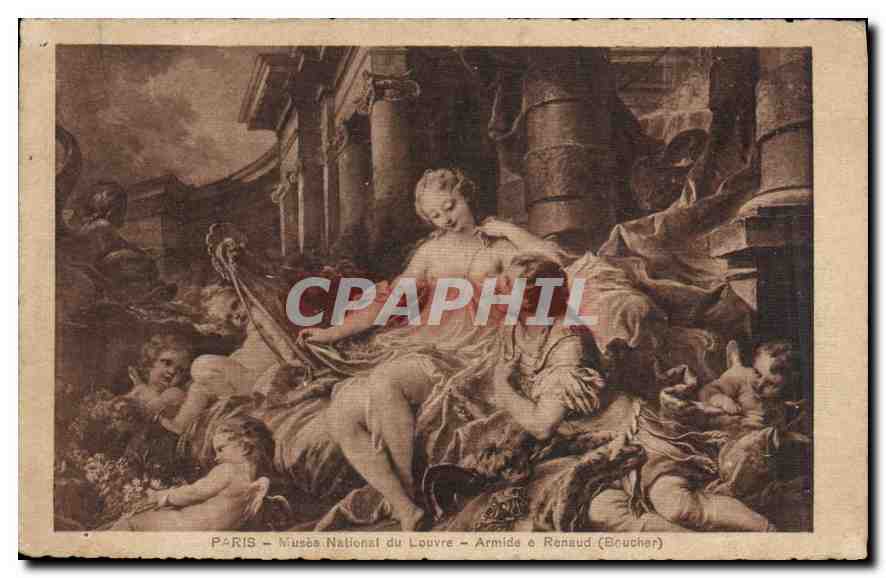 CPA Paris Musee National du Louvre Armide et Renaud (Boucher)