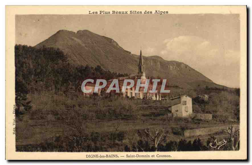 CPA Digne les Bains Saint Domnin et Cousson Les Plus Beaux Sites des Alpes