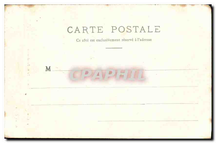 CPA Gien Cafe des Arts Porte Renaissance — Rückseite