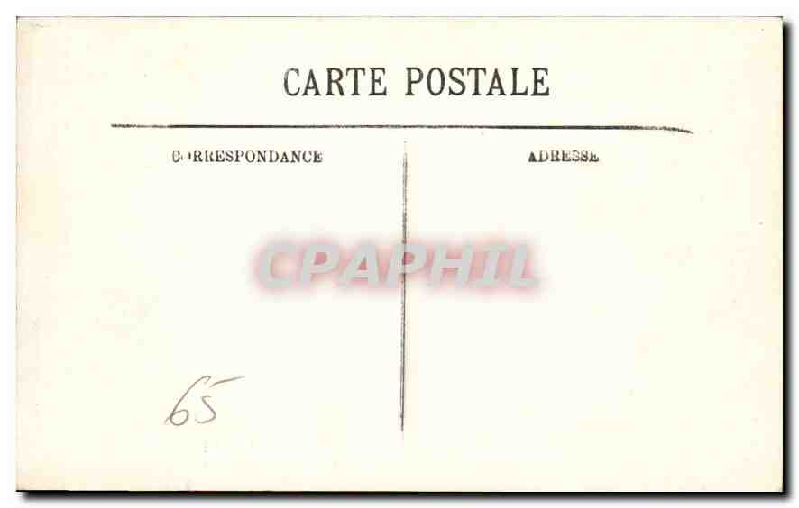 CPA Lourdes La Benediction des Malades — Verso