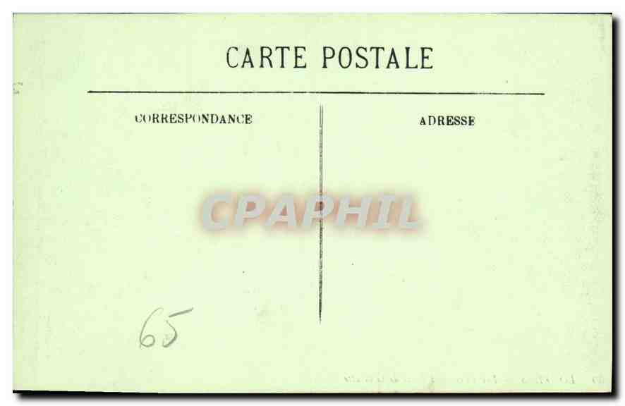 CPA Lourdes Les Piscines et Place de la Grotte — Verso