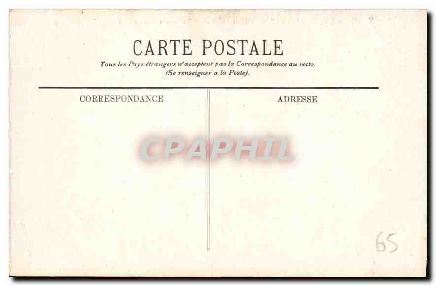 CPA Lourdes La Pocession du Saint Sacrement — Rückseite