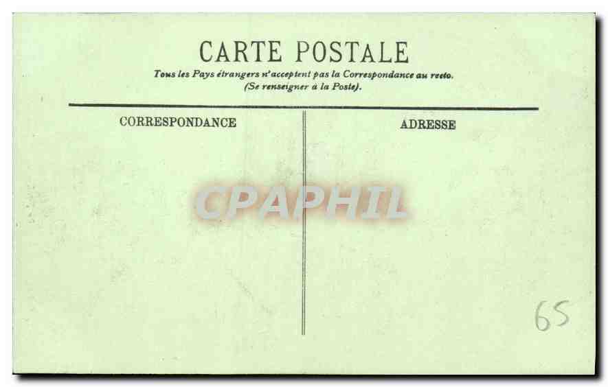 CPA Lourdes Le Funiculaire du Pic du Jer — Verso