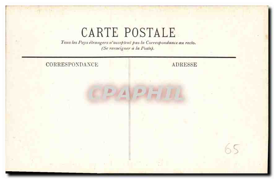 CPA Lourdes La Grotte les Robinets — Verso